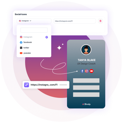 Link-in-bio Social Icons