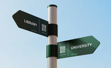 QR codes on street signs
