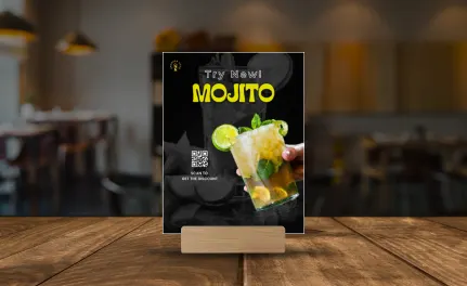 QR codes for table tents