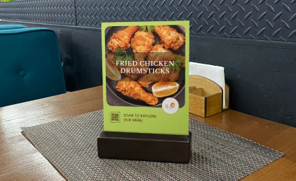 QR codes for table tents