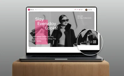 QR codes on websites