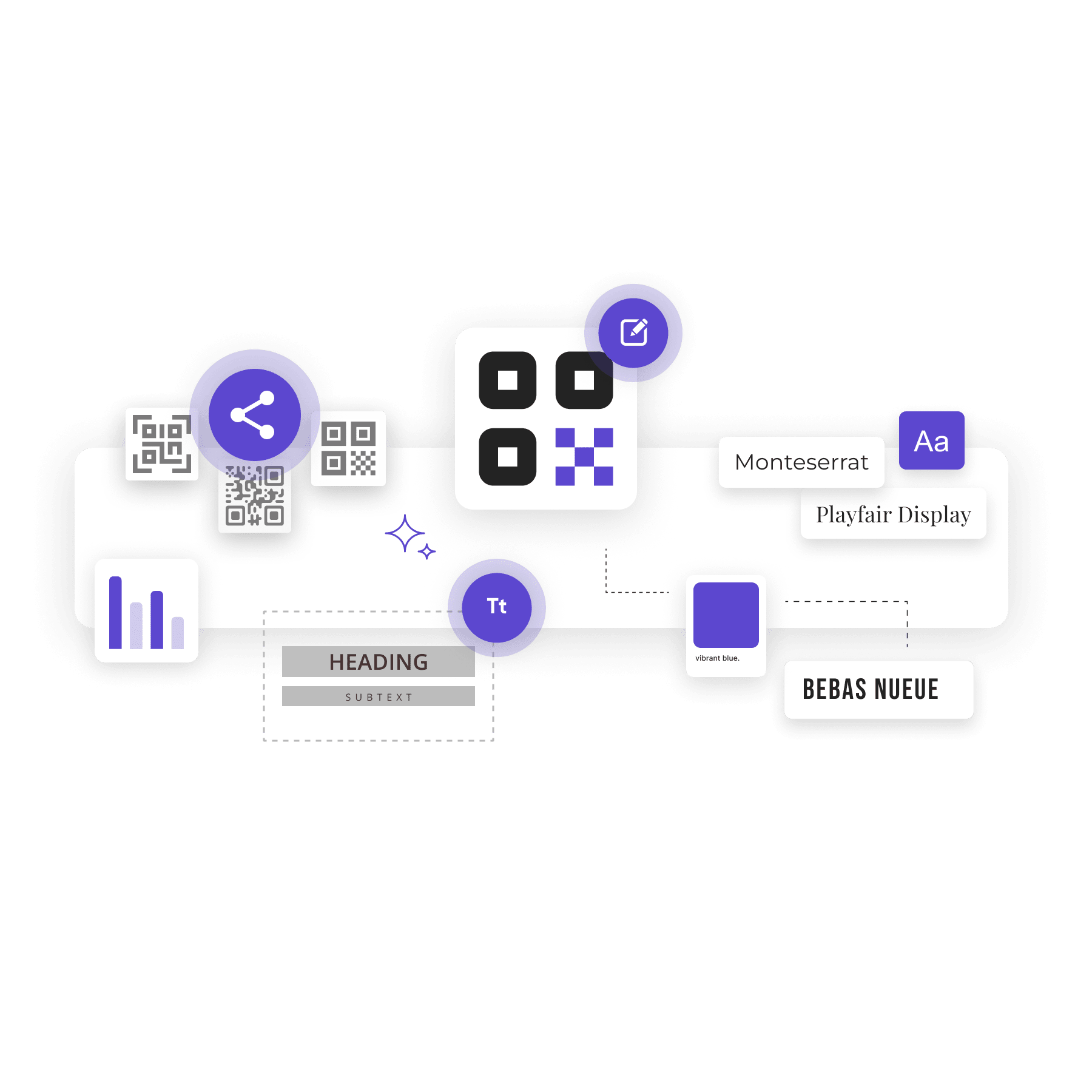 Design custom QR codes