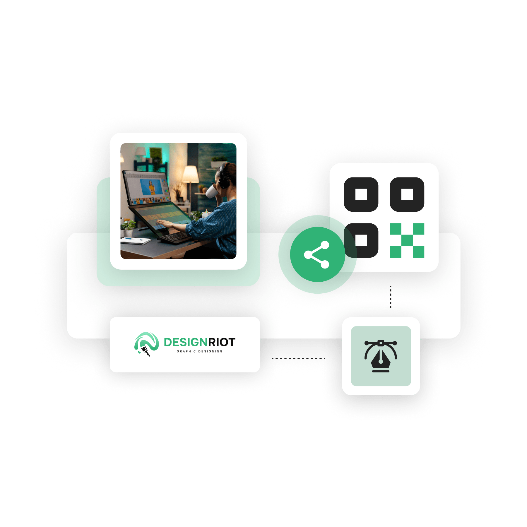 QR codes for graphic design studios