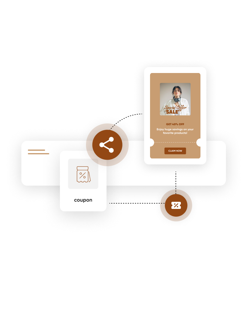 Coupon QR landing page