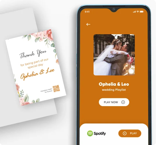 QR codes for personal playlist